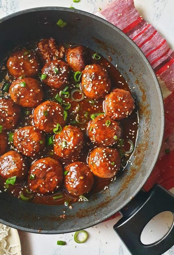 Asian style Spicy chicken meatballs recipe 14